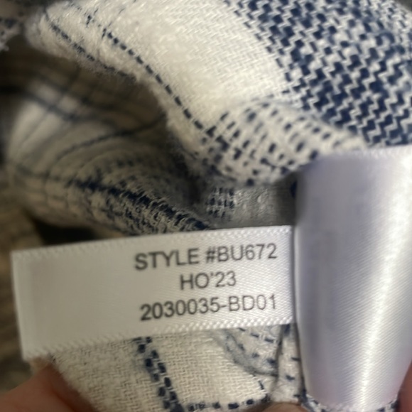 J Crew Factory sz XL 100% cotton flannel button down 1 chest pocket - Picture 6 of 9